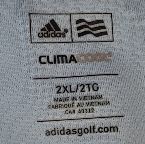 Adidas Golf ClimaCool Striped Polo Shirt Men’s 2XL Performance Activewear A80 - Picture 5 of 9